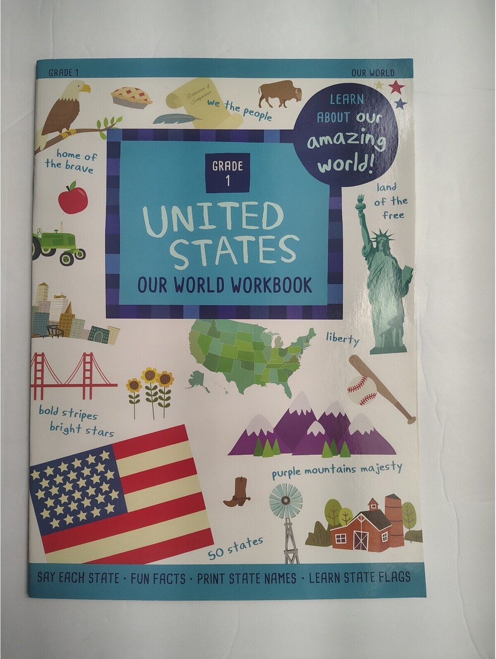 Grade 1 United States Our World Workbook - Educational Activity Book for Kids